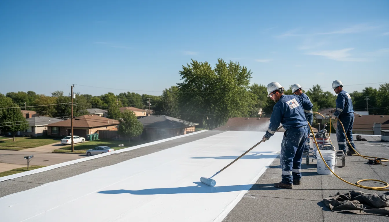 Commercial roof coating in Bud, WV near me